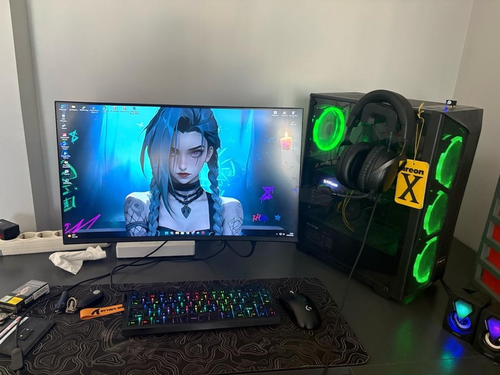 RTX 3060 Ti Ryzen 5 5600 200Hz Oyuncu PC Seti Logitech G Pro Cloud 3 - 10