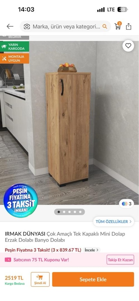 çok amaçlı ahşap sıfır dolap - 4