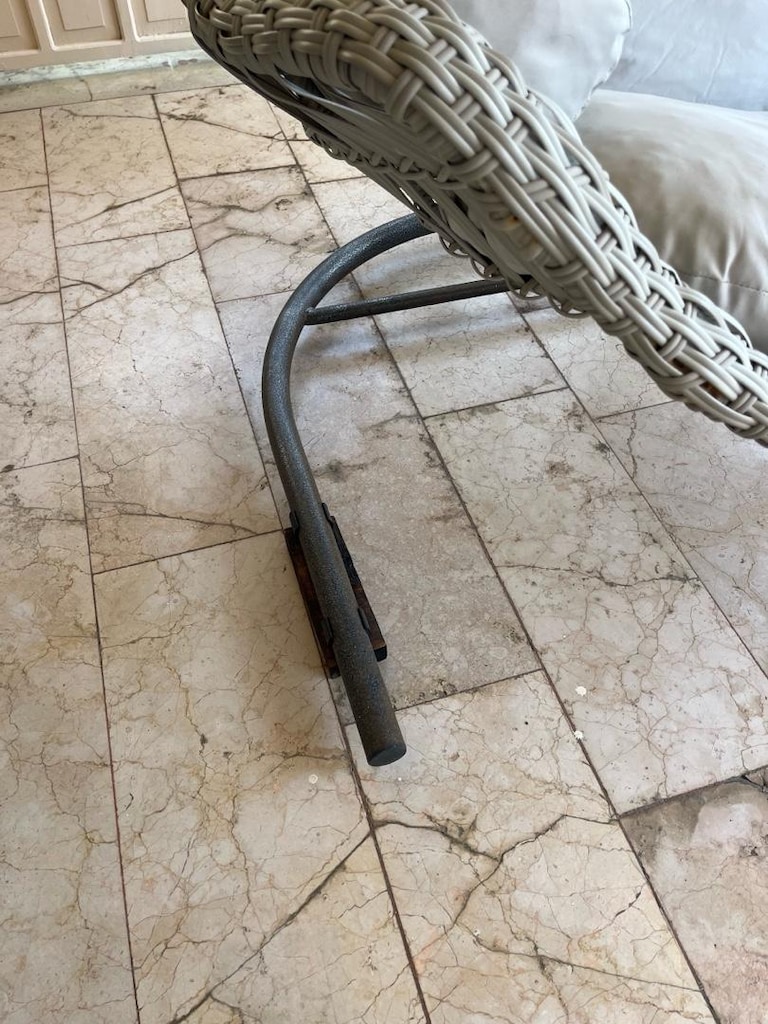 çift kişilik rattan/örgü bahçe-teras salıncağı - 5