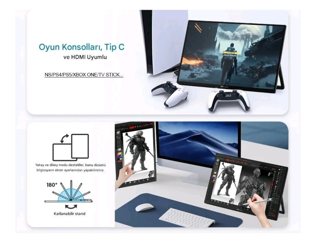 monitör taşımalı sıfır kapalı kutu 22.inc dokunmatik.Monitör - 7