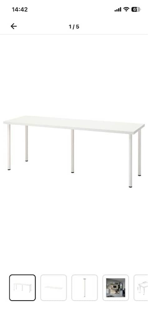 lagkapten/adıls ikea beyaz çalışma masası - 5