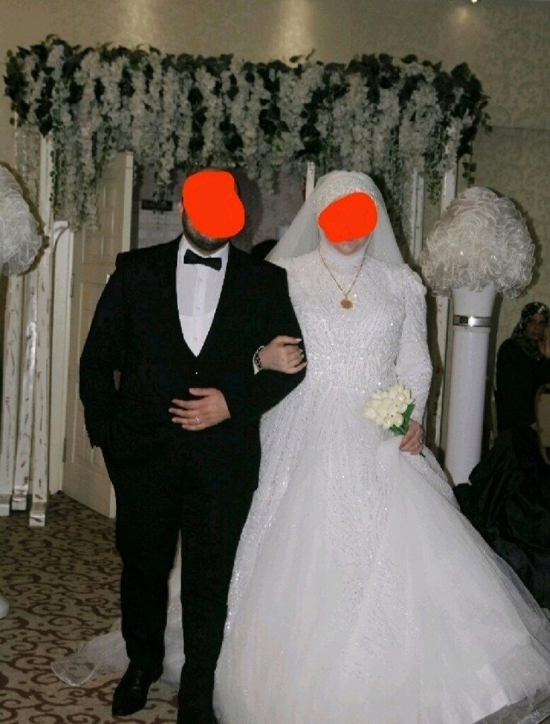büyük beden tesettür gelinlik - 2