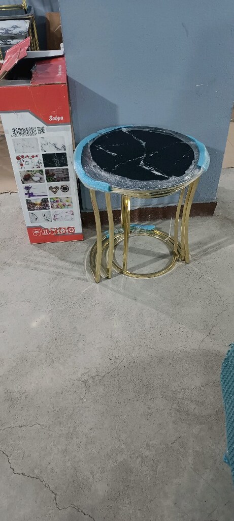 Kampanyalı fiyattan Sıfır mağazadan 3lü servis sehpası - 3