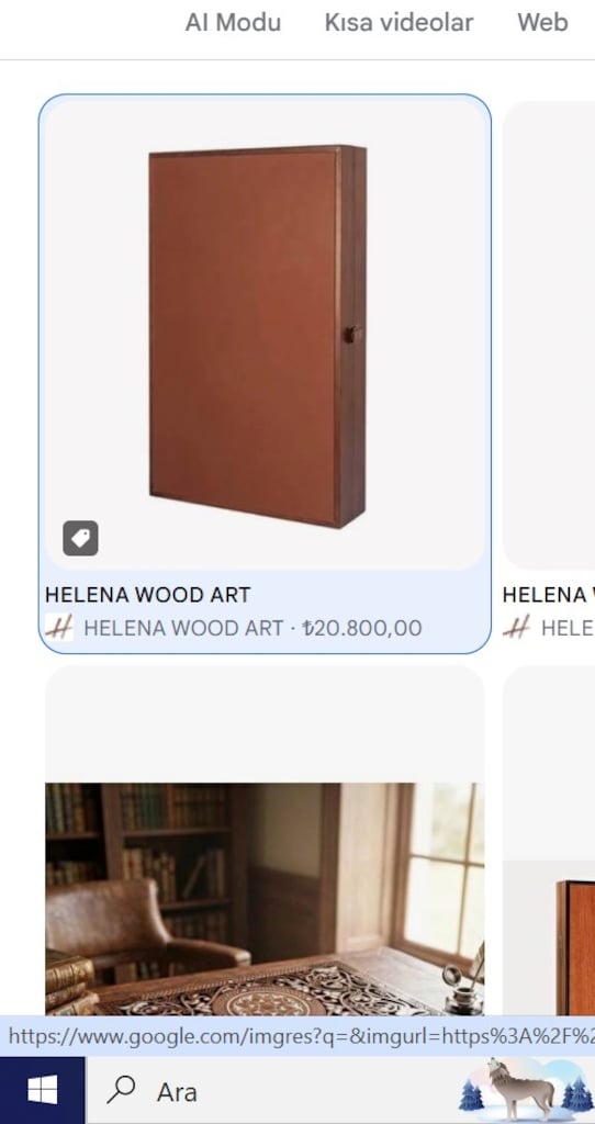 HELENA WOODART VEGAS DERİ TAVLA GENİŞ KASALI EL YAPIMI CEVİZ - 2