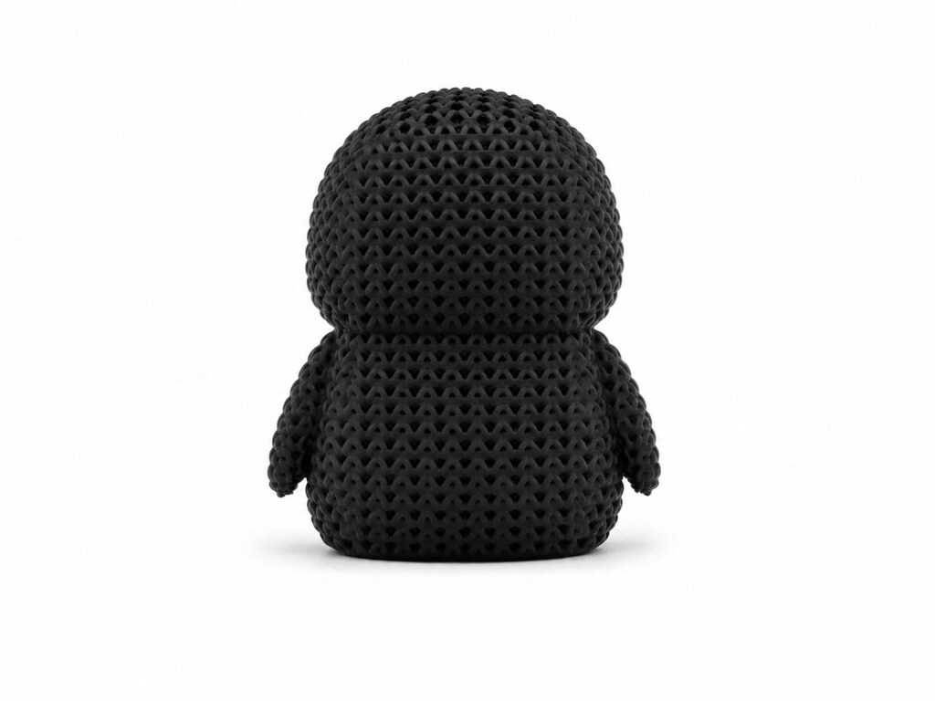 Yapı3D Örgü Dokulu Dekoratif Penguen Figürü - 4