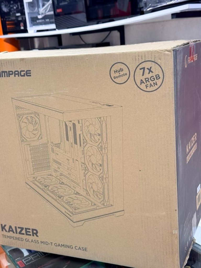 NİTRO BİLİŞİM’DEN RAMPAGE KAIZER 7 FANLI SİYAH AKVARYUM KASA! - 3