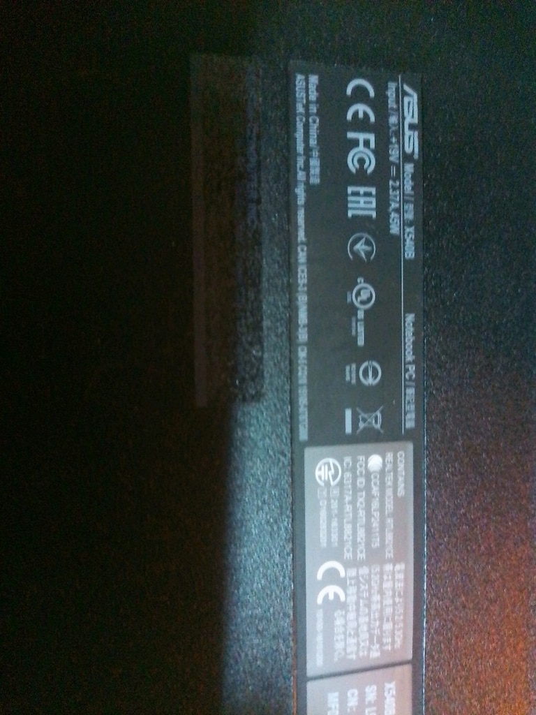Asus x540b kasa ekran klavyesi - 2