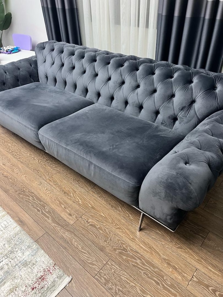 Modern Chesterfield Koltuk Takımı – 2 Koltuk + 2 Berjer - 2