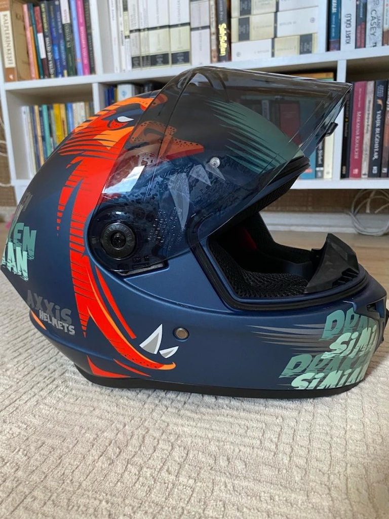 AXXİS Draken S Simian B6 Mat Full Face Kapalı Kask S beden - 14