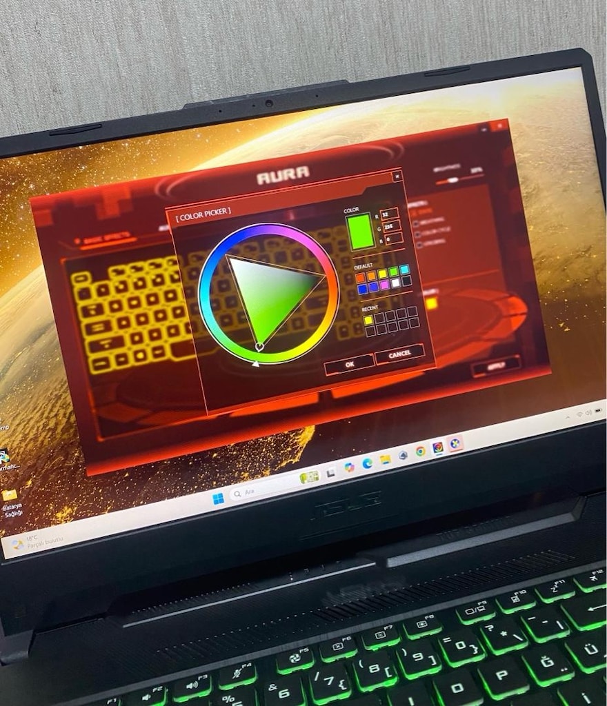 ASUS TUF-RTX 2050-144Hz-i5 11400H-16GB DDR4-BATARYALI-GAMİNG LAPTOP - 5