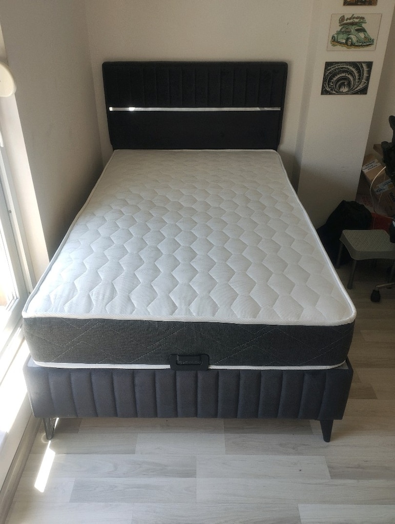 120 *200 SANDIKLI BAZA BAŞLIK YATAK - 3
