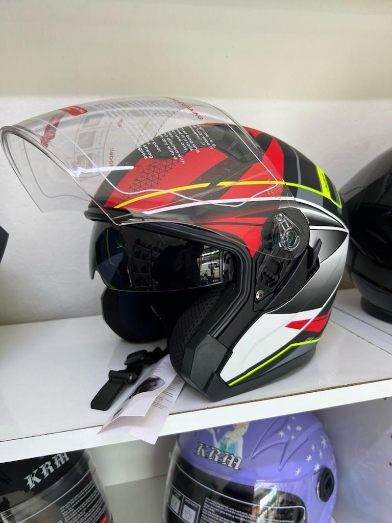 yarım kask Güneş vizörlü - 9