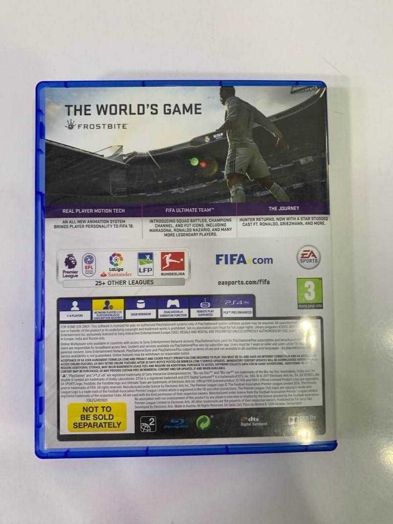 FIFA 18 Playstaiton 4 - 5 Orjinal Oyun Cd Bluray Kutu kitap temiz - 2