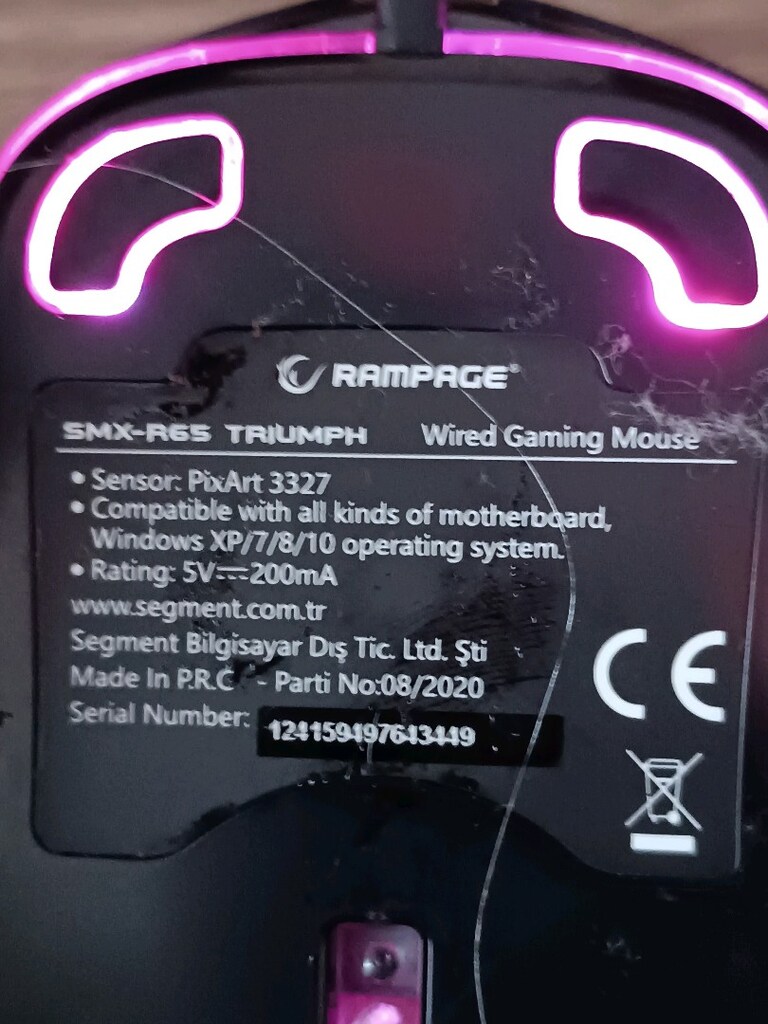 RAMPAGE SMX-R65 Triumph Usb RGB Işıklı 12400dpi Gaming Mouse Siyah - 5