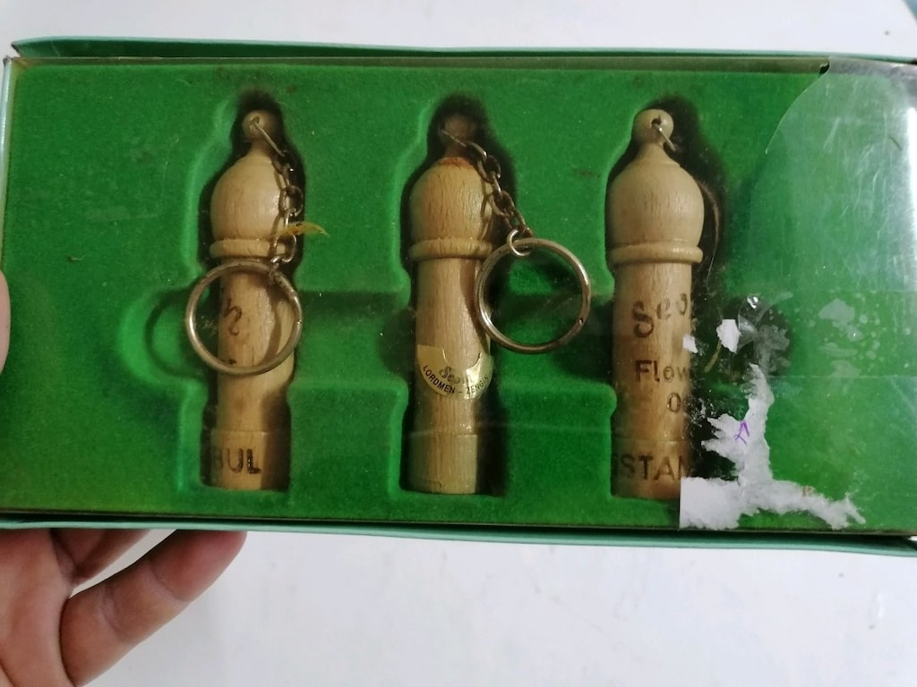 Vintage Ahşap 3 lü Anahtarlık, kokuluk - 3