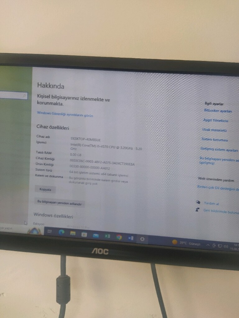 HP i5 4.nesil 8 GB ram 120 GB SSD ofis makinesi - 2