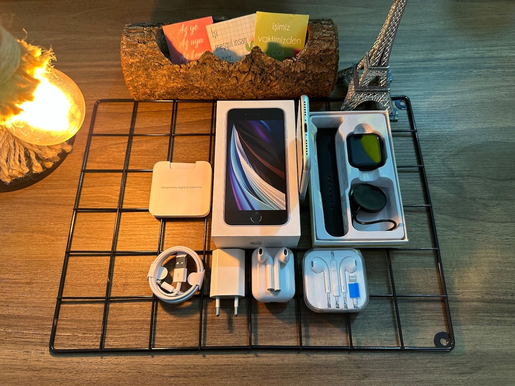 FULL AKSESUARLI İPHONE SE 2.NESİL WHİTE - 8