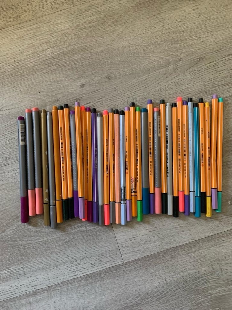 Bic-Sharpie-Stabilo-Caligraphy Pen-Markers - 2