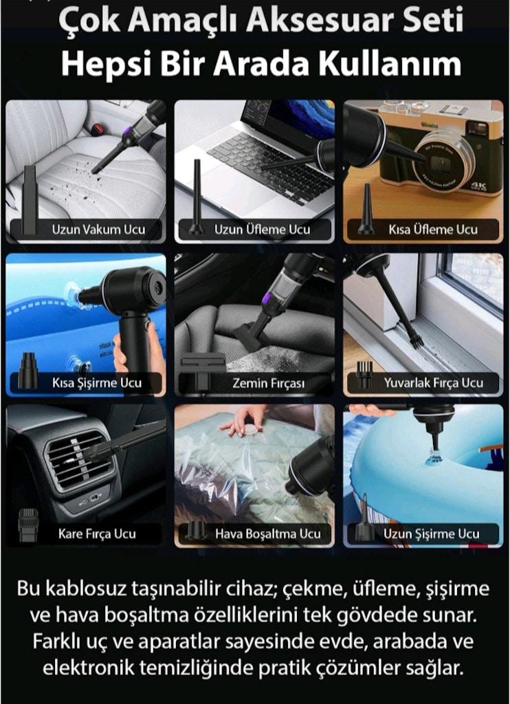 Şarjlı Araç Süpürge - 4