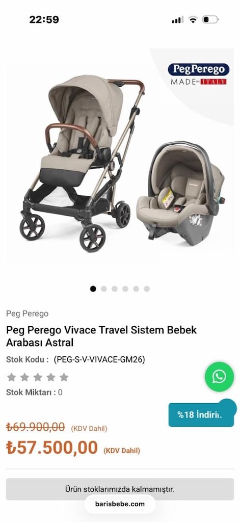peg perego travel set - 2