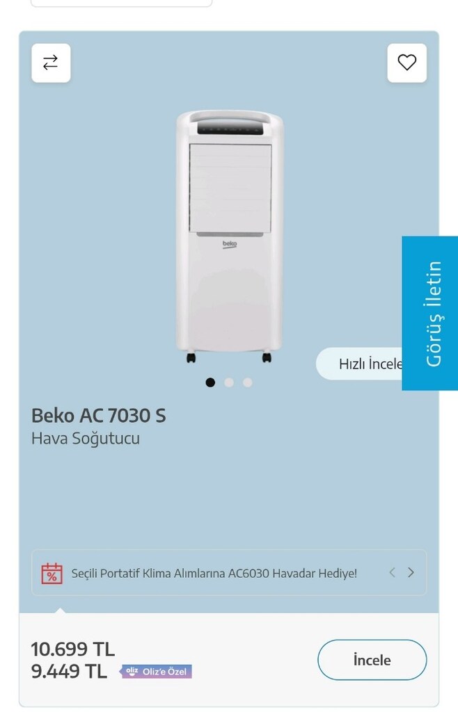 BEKO AC 7030 HAVA SOĞUTUCU - 3