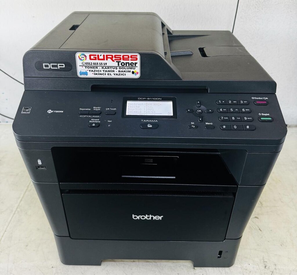 Yazıcı Brother 8110DN Fotokopi Tarayıcı Çift Taraflı Ekonomik - 5