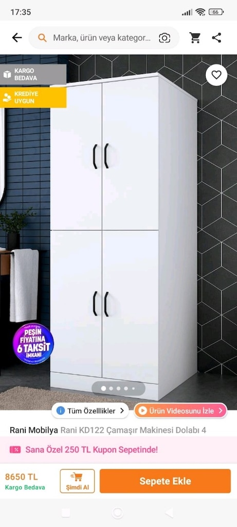 kurutma/ çamaşır makinesi dolabı - 3