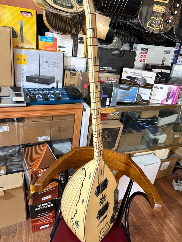 prof Kelebek elektro saz bağlama kalın kılıf 1 takım tel hediyeli