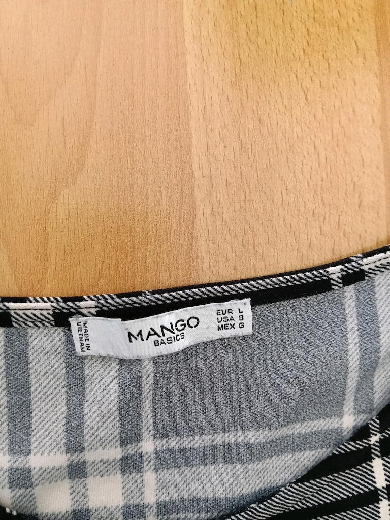 Mango Ekoseli Tunik elbise - 5