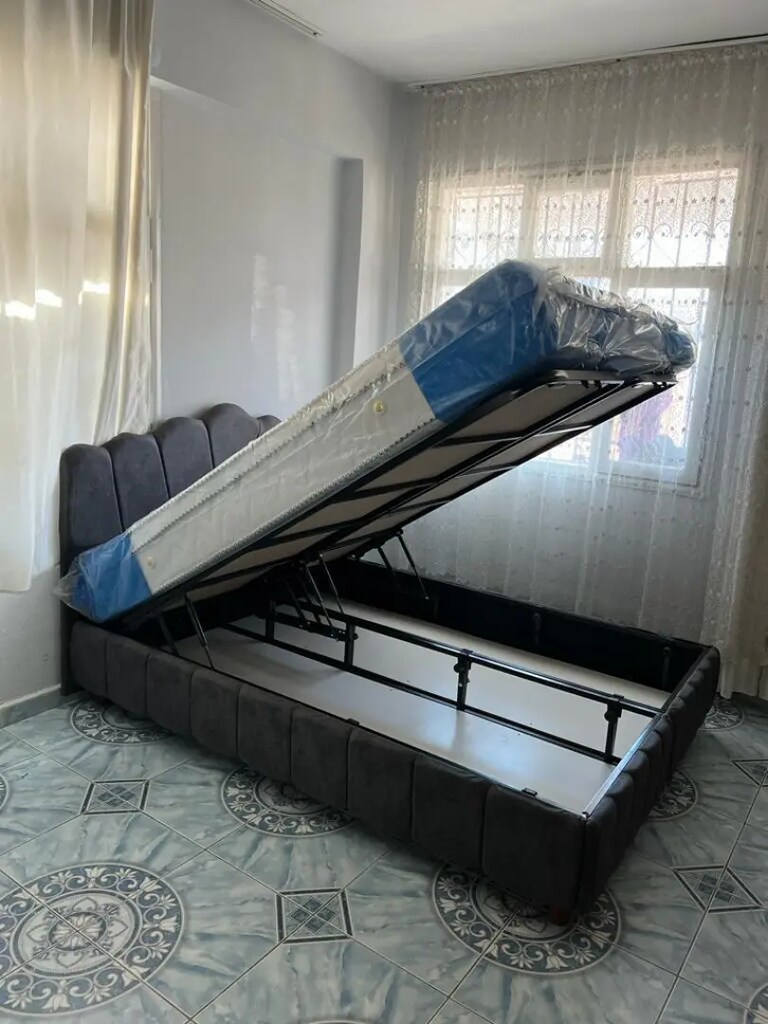 Çift kişilik baza başlık yatak sıfır ürün ambalajında - 5