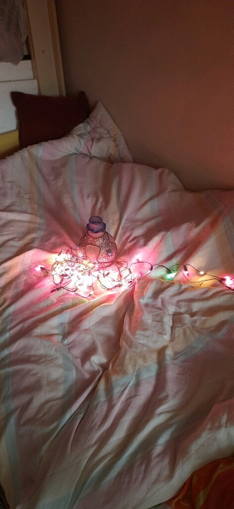 Vintage süslemeli vazo ve renkli ışıklı led lambaları - 6