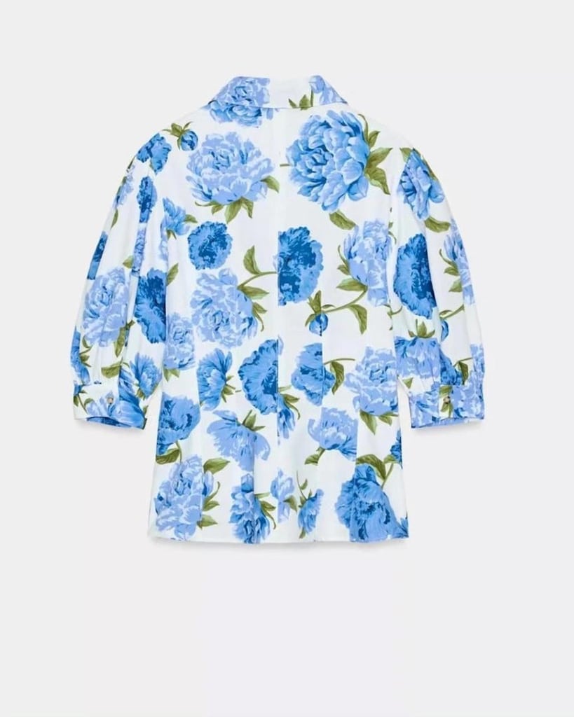ZARA ÇİÇEKLİ GÖMLEK - 4