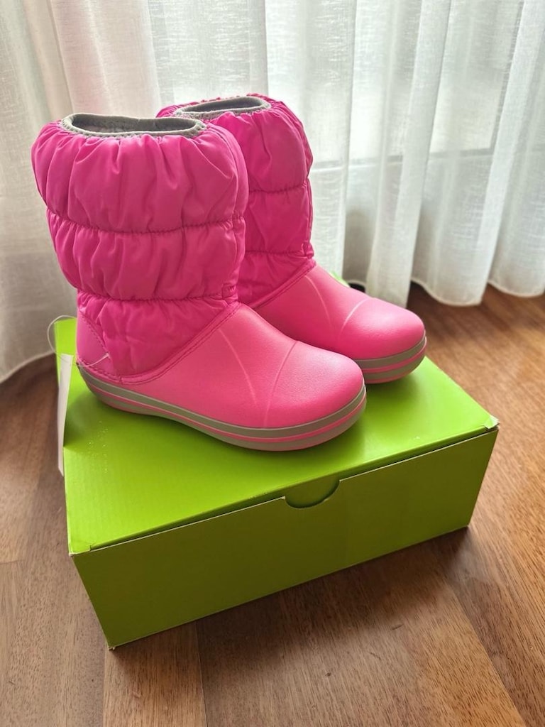 Crocs WINTER PUFF BOT ÇOCUK KIŞLIK ÇİZME 34 Numara Pembe