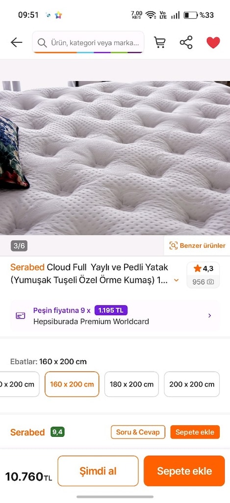 İstikbal çift kişilik baza ve başlığı Yatak - 8