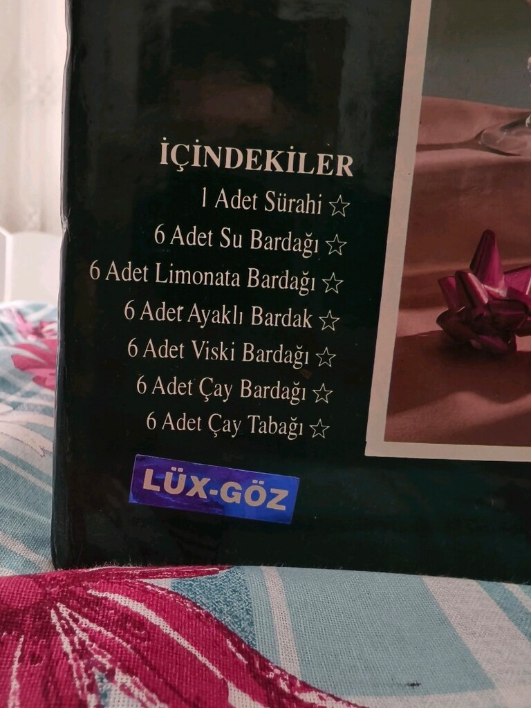 Sıfır Kutulu Nurcam Kristal 36 Parça Çeyizlik Bardak Seti - 4