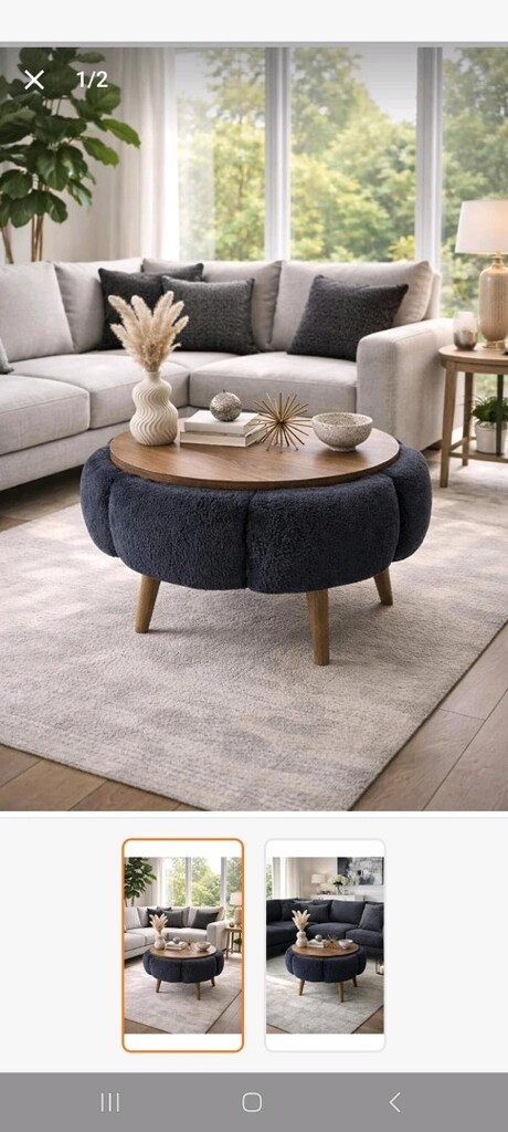 Ort sehpa salon sehpası Puf sehpa sıfır - 4