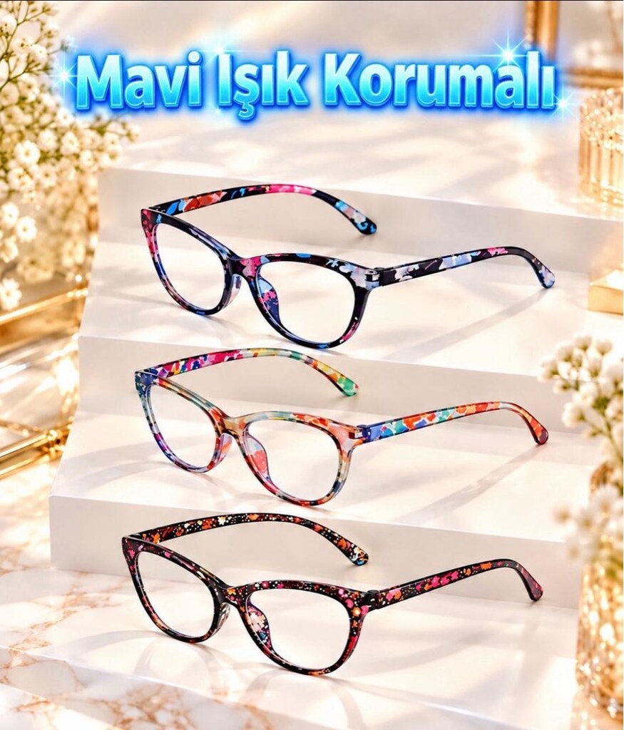 +1.25 No Çok Şık Hafif Esnek Okuma Gözlüğü - 9