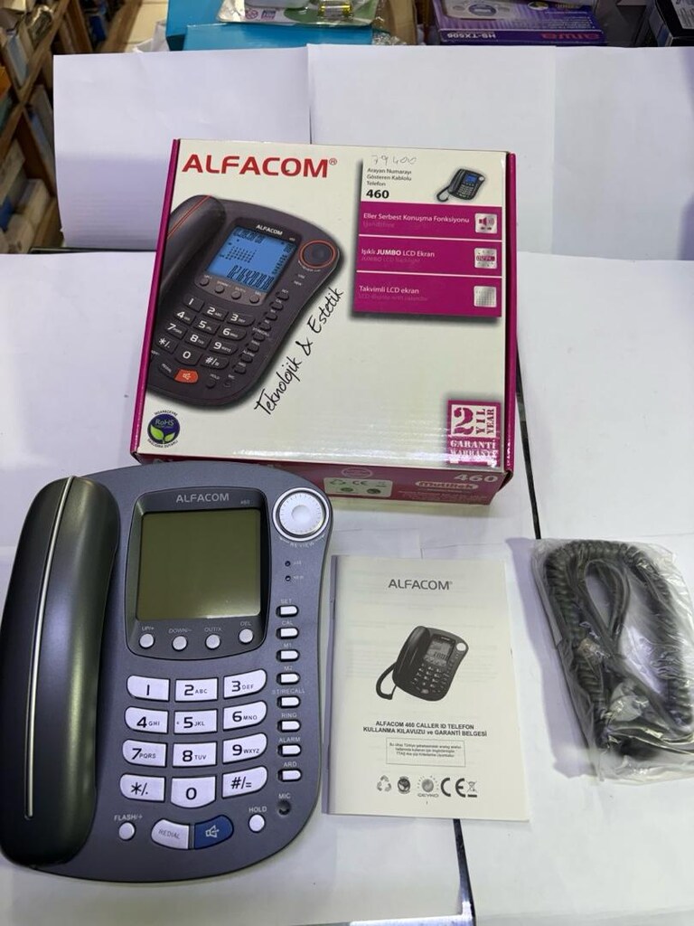 Alfacom 460 Masa Telefonu – Arayan Numarayı Gösteren | Jumbo Ekran | - 2
