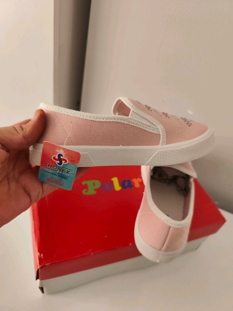 Flo Tekstil Pullu Rahat Kız Çocuk Ayakkabı 33 Numara Pudra Pembesi - 10