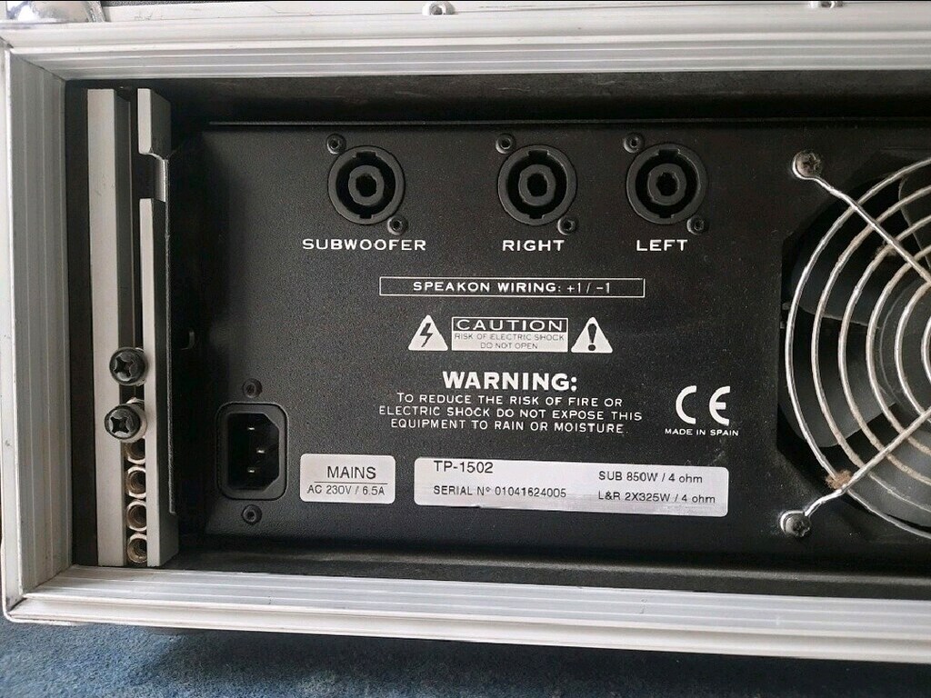 power Amfi - MASTER AUDIO TP1502 - 5
