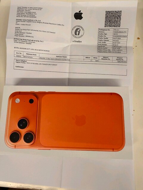 iPhone 17 pro MAX Türkiye 512 GB
