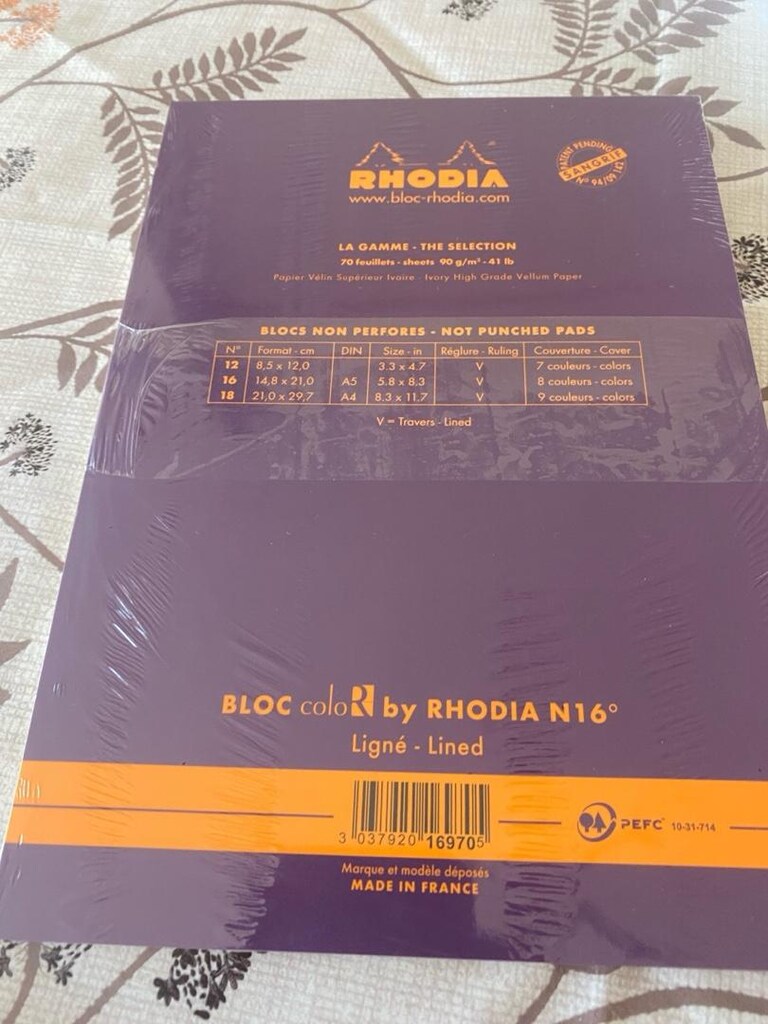 Rhodia Color No:16 A5 Çizgili Üstten Zımbalı İvory Kağıtlı Defter - 2
