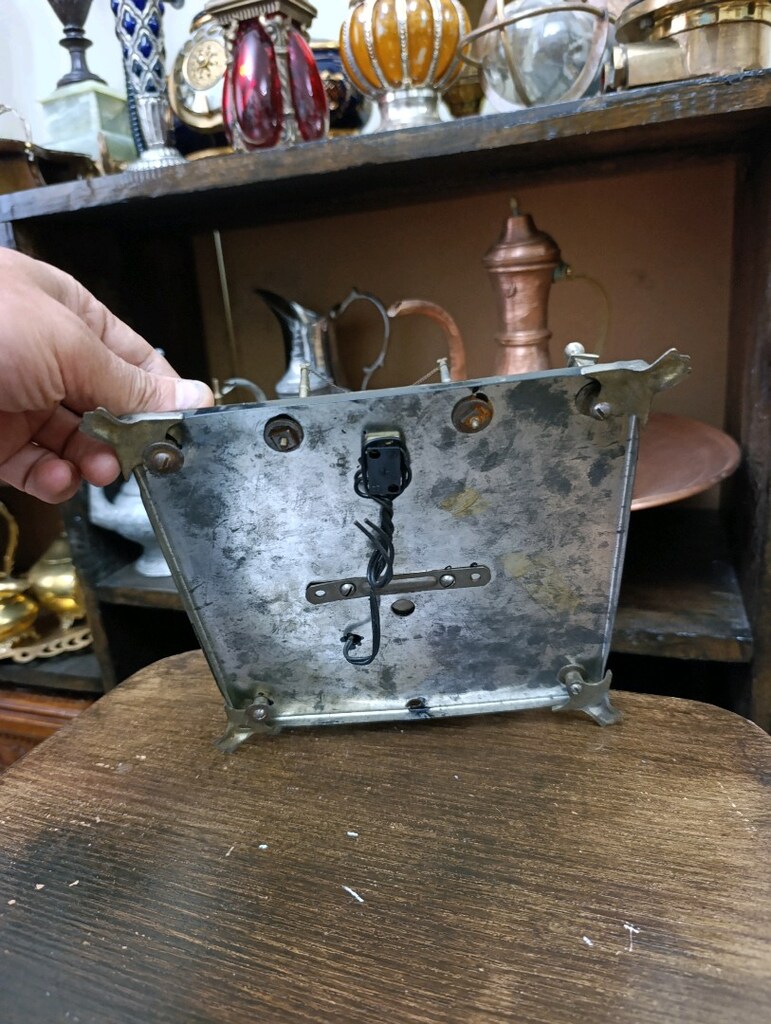 Vintage Pirinç Cami Formunda Masa Lambası / Gece Lambası Antika - 7
