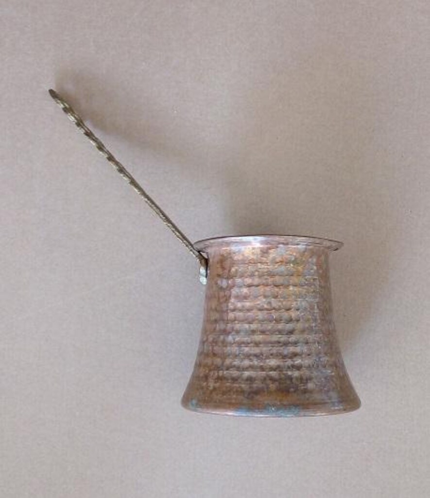 Eskilerden Bakır Cezve -Yükseklik: 8cm - Taban Çap: 9cm - 4 ila 5 kişi - 2