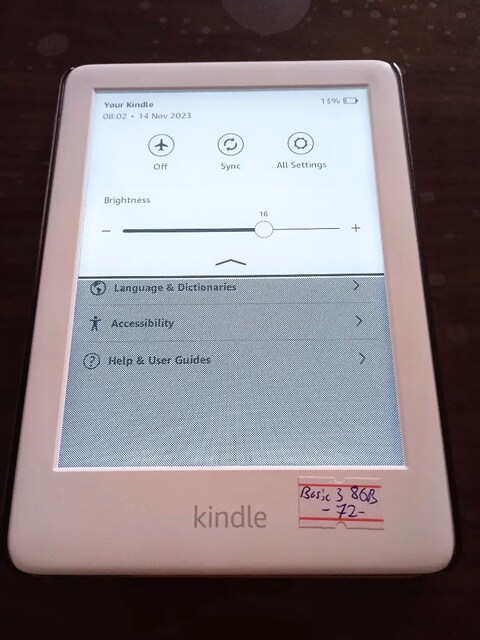 Amazon Kindle Basic 3 10. Jenerasyon