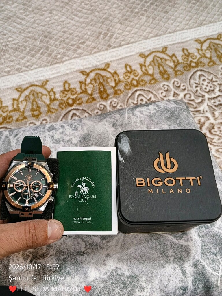 SIFIR SANTA BARBARA POLO & BIGOTTI SAAT - 5 YIL GARANTİLİ! AÇIKLAMA: Ü - 2