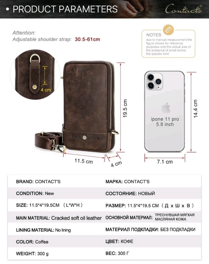 ORIGINAL LEATHER CROSS BELT BAG - 10