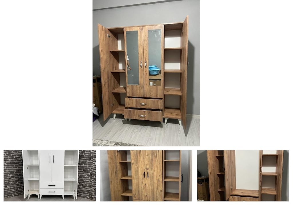 4 kapaklı elbise dolabı eyteljpmhd - 4