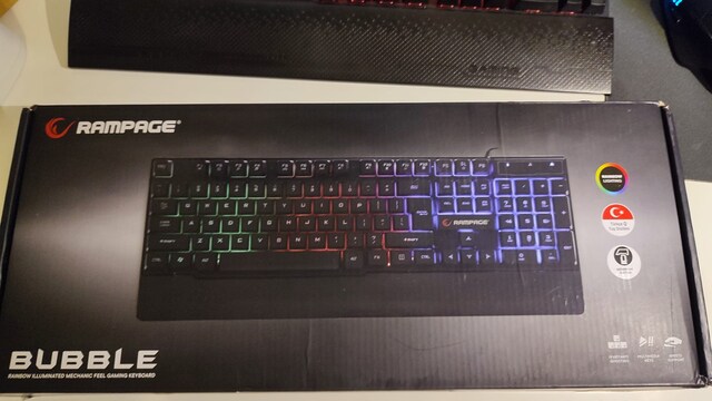 Rampage KB-R66 Bubble USB Gökkuşağı Aydınlatmalı Klavye