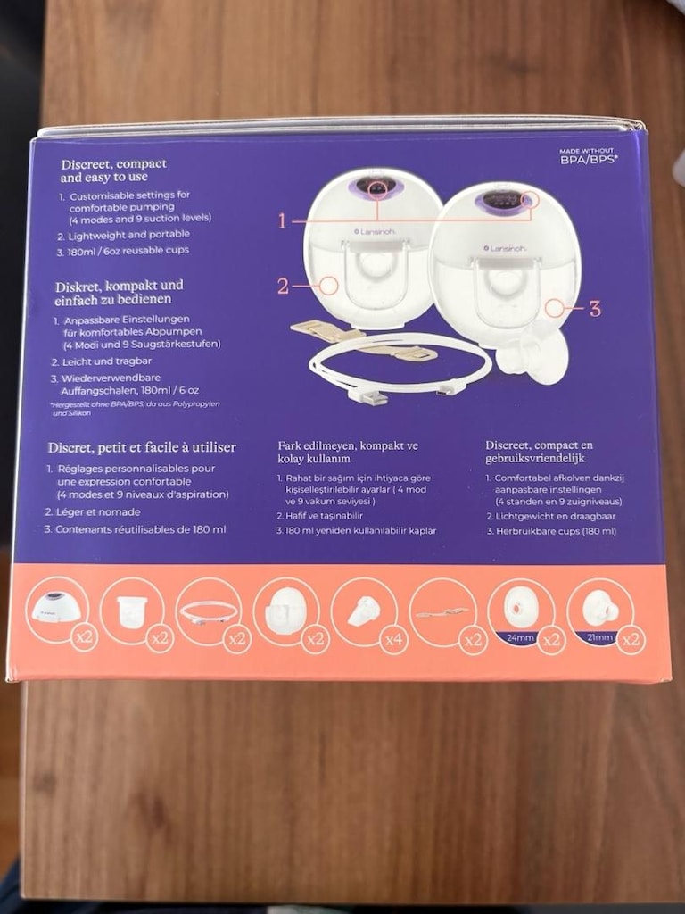 Lansinoh giyilebilir çiftli göğüs pompası - 2